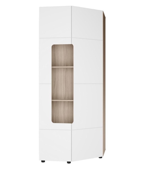 Шкаф Угловой с Полками 45 градусов Палермо-3 Разные Цвета (Ш-824 х В-2078 х Г-883 мм)