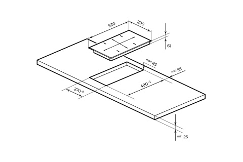 Индукционная варочная панель MILLEN MIH 302 BL