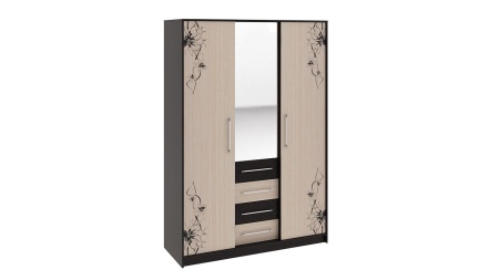 Спальный Гарнитур Элвис №1 Коричневый (Кровать+Тумбы Прикроватные-2шт+Шкаф)