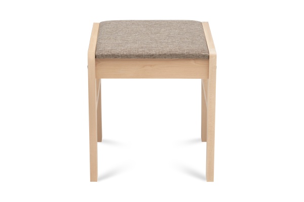 Табурет Модерн с мягкой крышкой натуральный / темно-бежевый