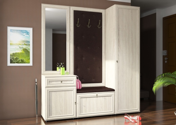 Прихожая Оскар-7А Дуб Сонома (Ш-1850| В-2088|Г-386 мм)